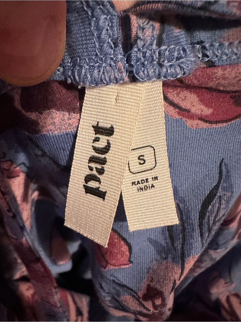 Pact | Racerback Floral Tank Dress, small - Picture 6 of 8